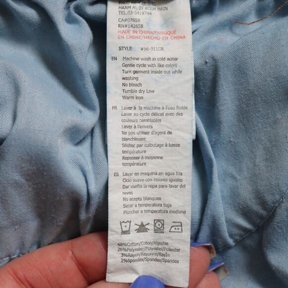 Refuge High Rise Skinny Jeans Frayed Hem Stretch Blue Denim Curvy Size 9 - Picture 8 of 9